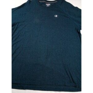 Men's Champion Vapor Cotton Teal Long Sleeve T-shirt Size 2XL